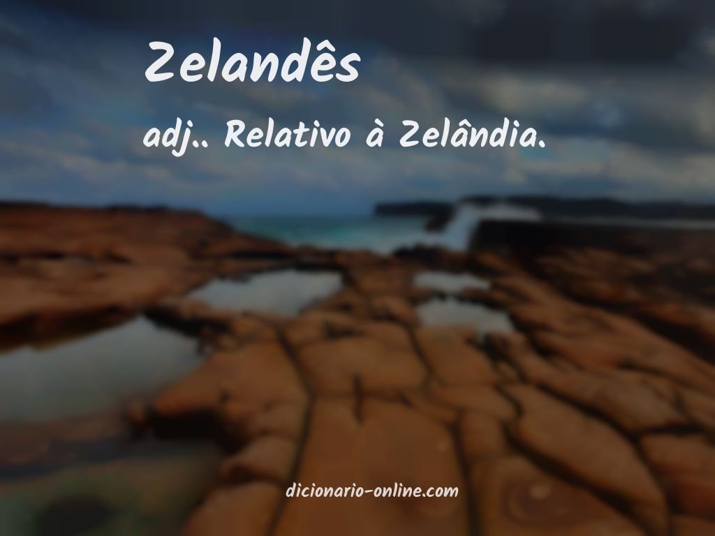 Significado de zelandês