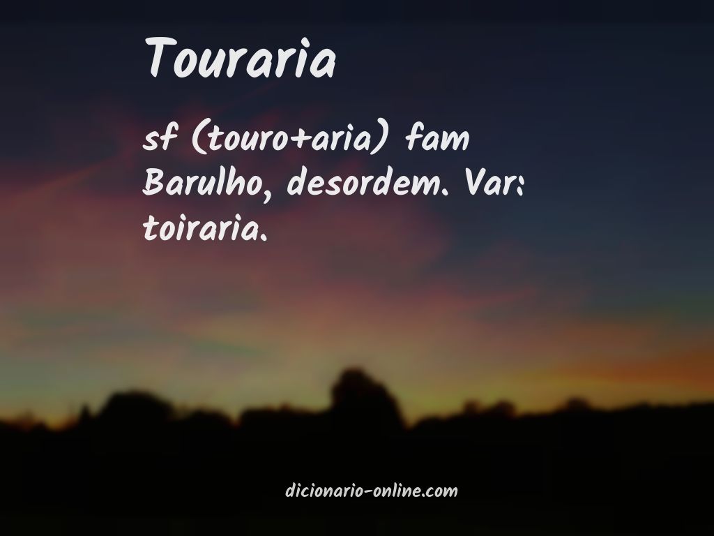 Significado de touraria