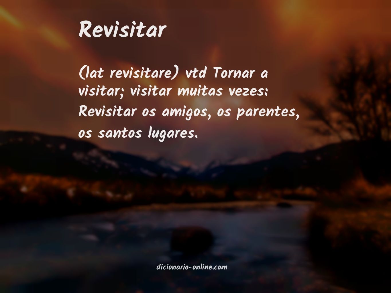 Significado de revisitar