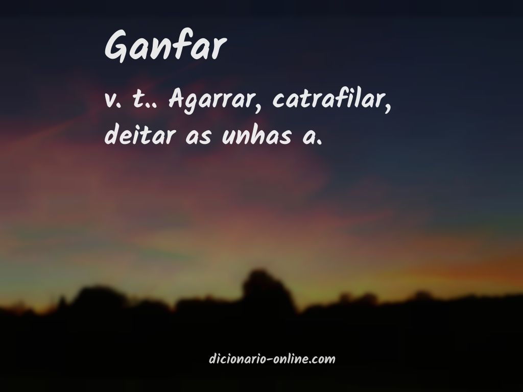 Significado de ganfar