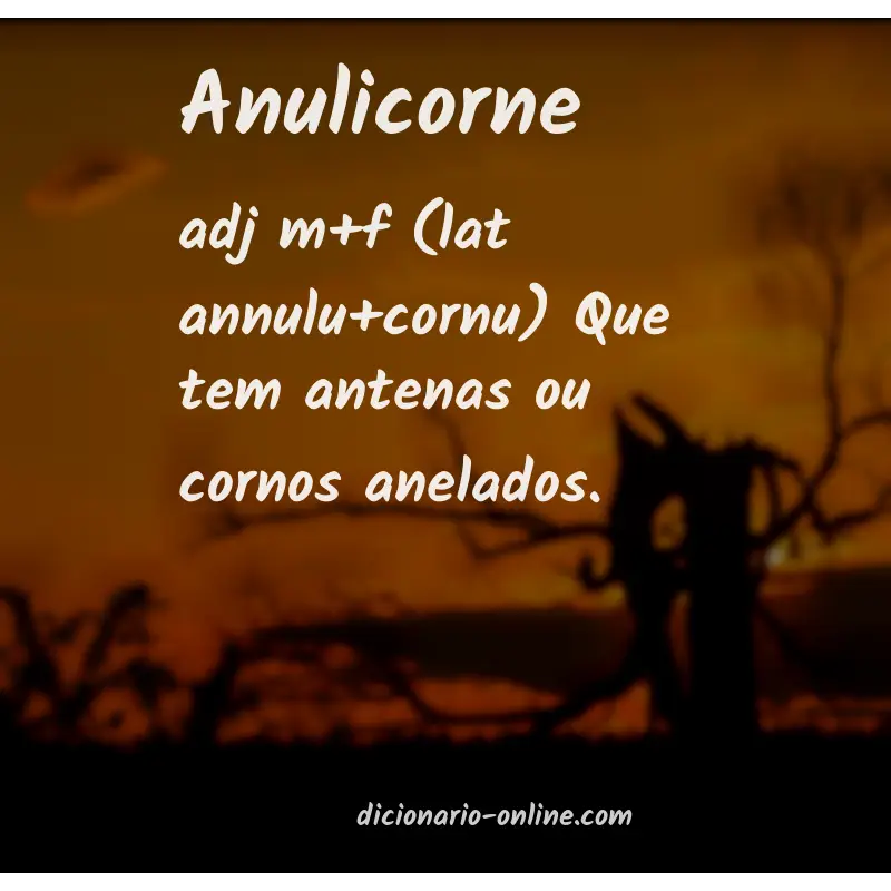 Significado de anulicorne