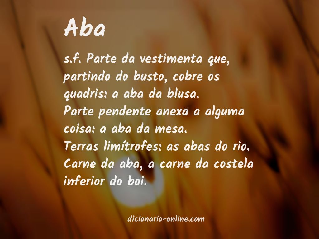 Significado de aba