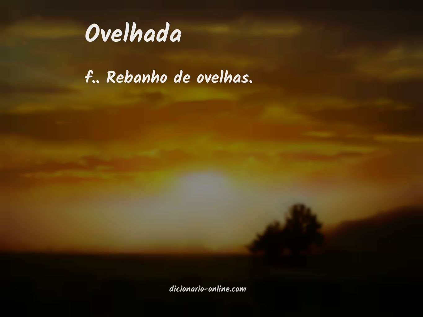 Significado de ovelhada