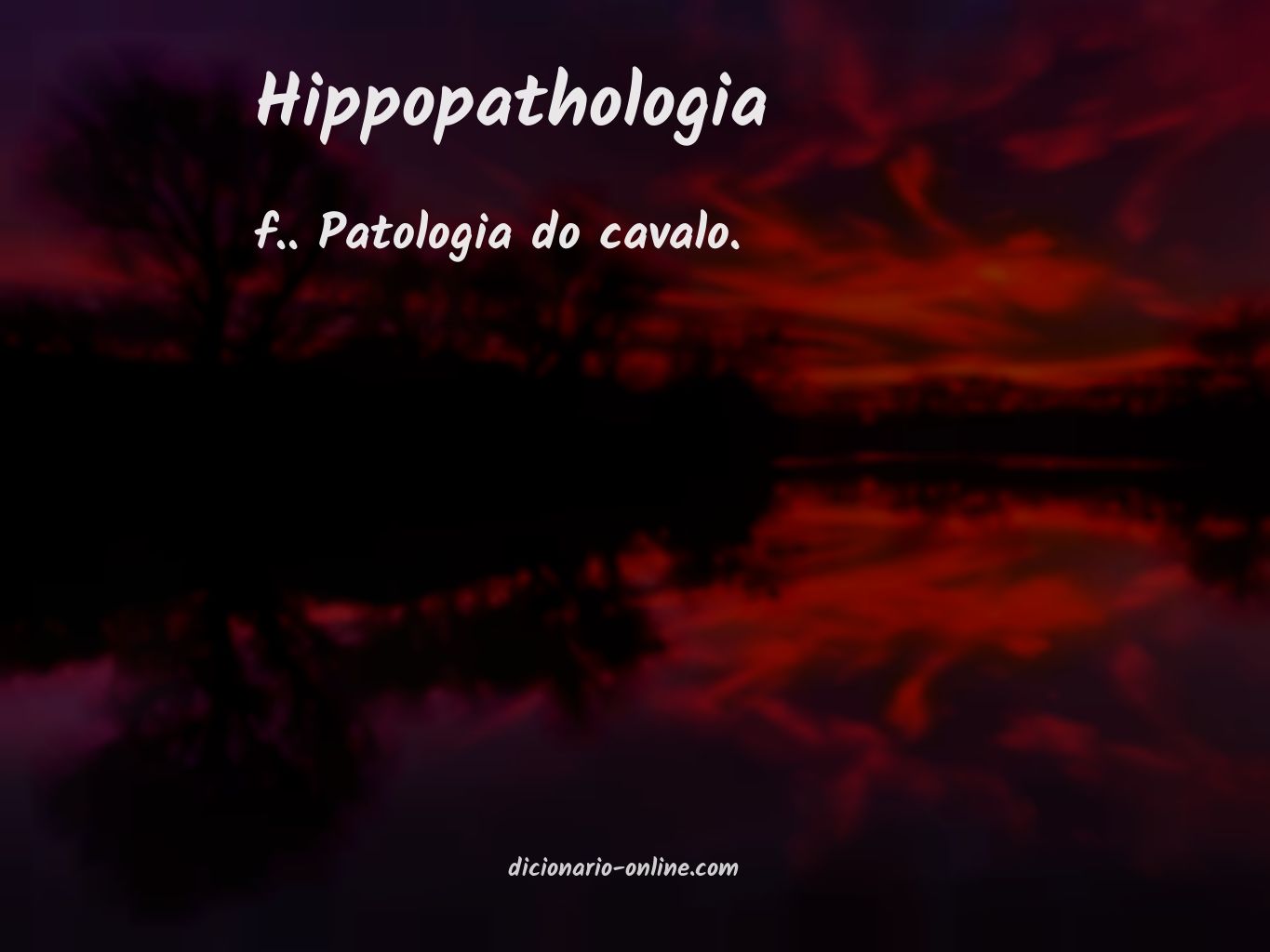 Significado de hippopathologia