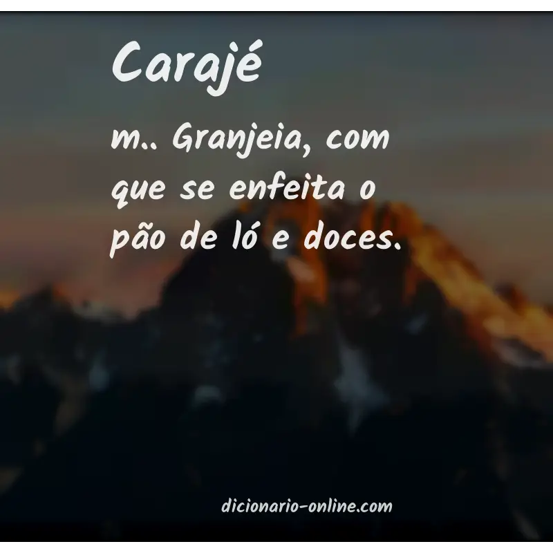 Significado de carajé