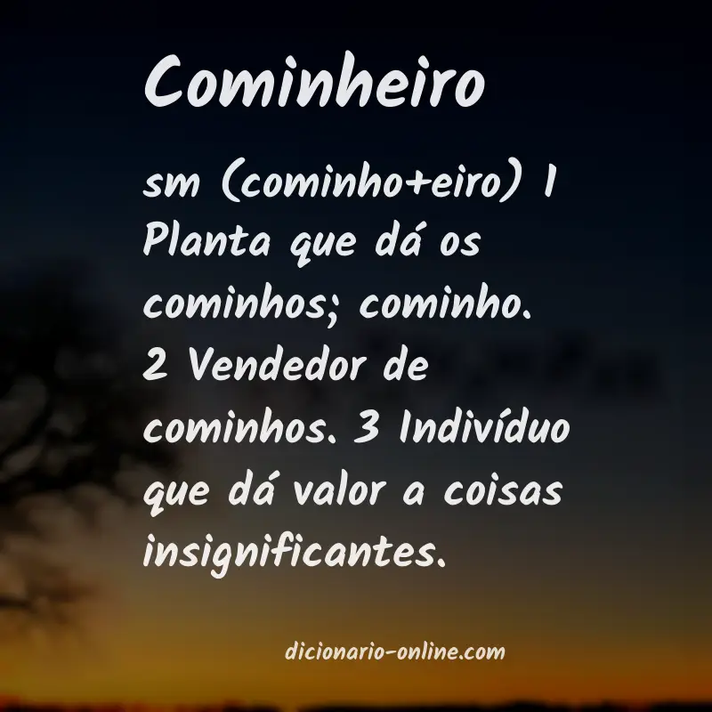 Significado de cominheiro