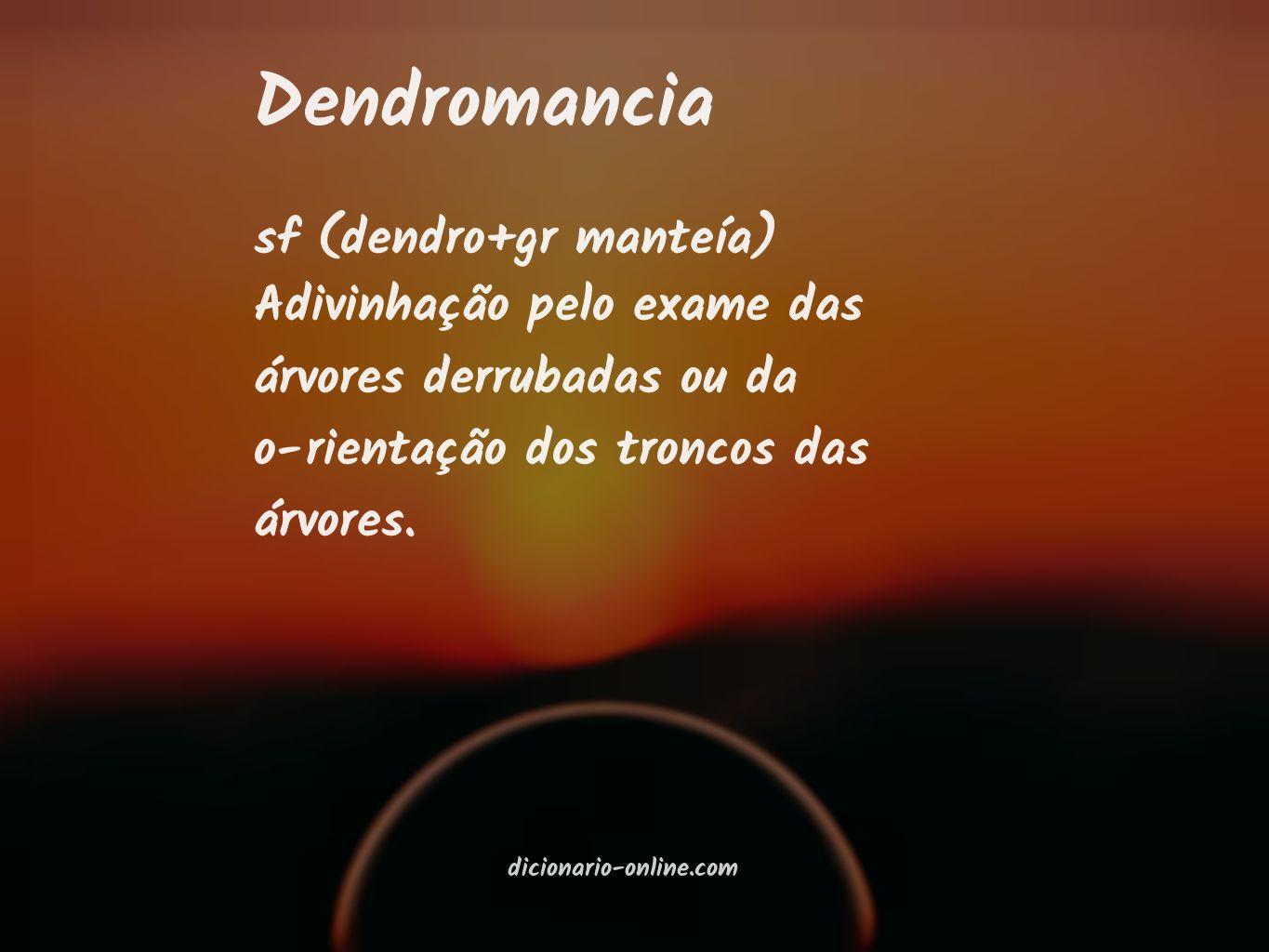 Significado de dendromancia