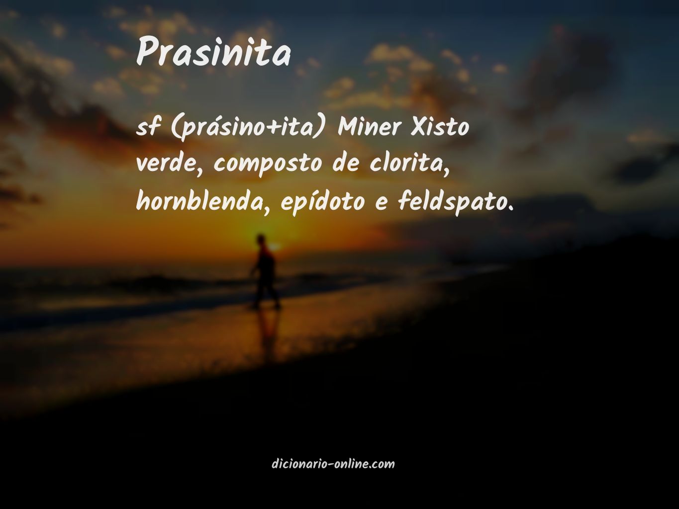 Significado de prasinita