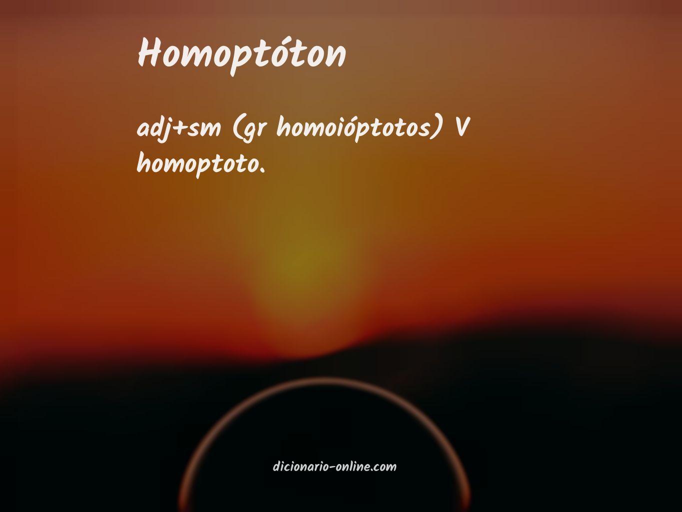 Significado de homoptóton