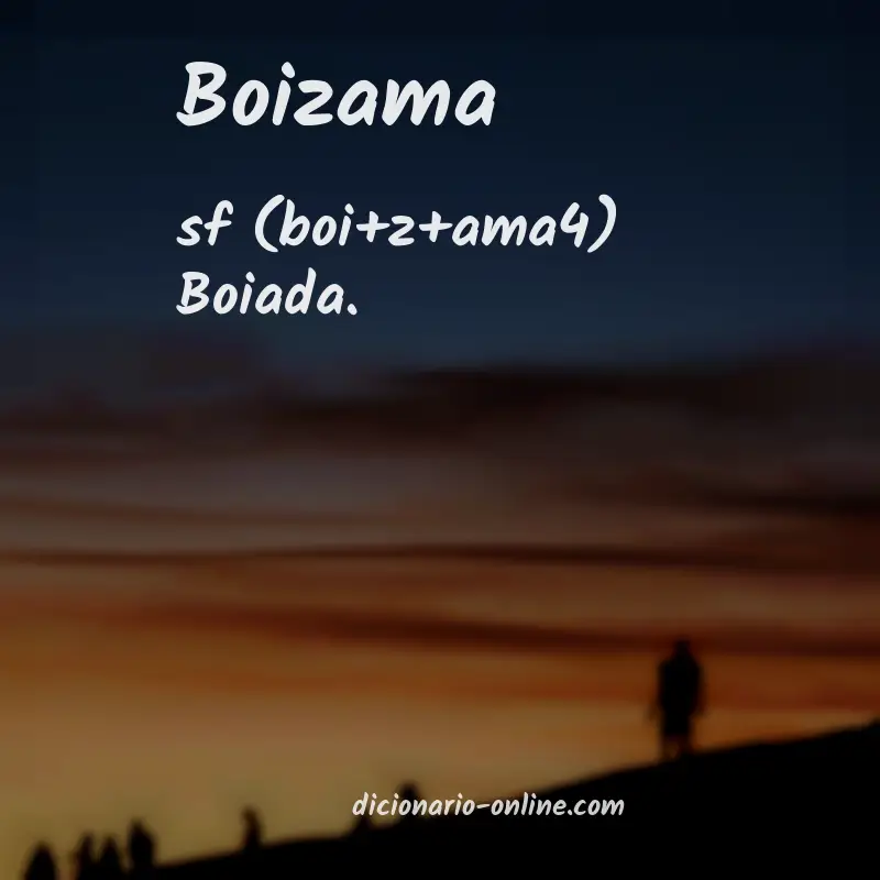 Significado de boizama