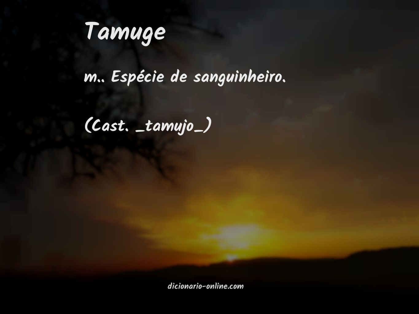 Significado de tamuge