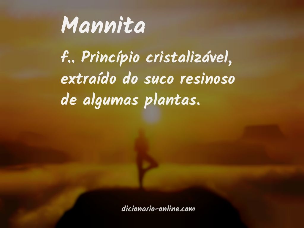 Significado de mannita