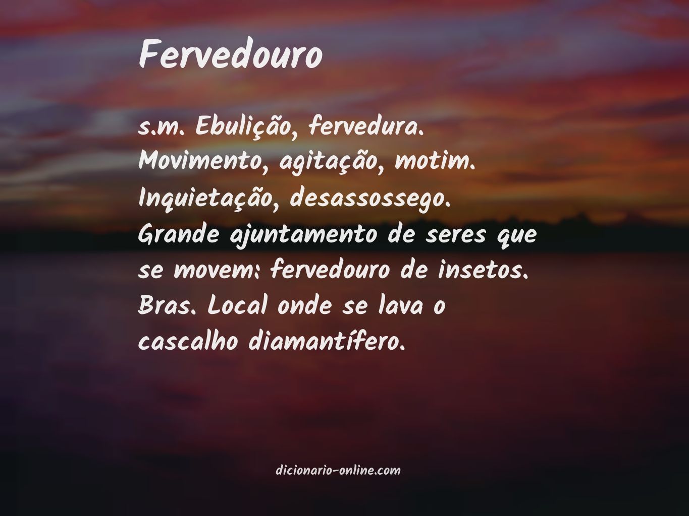 Significado de fervedouro