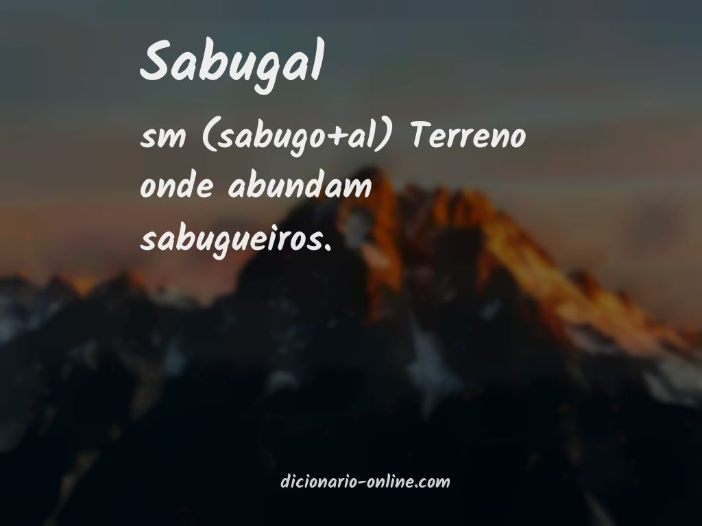 Significado de sabugal