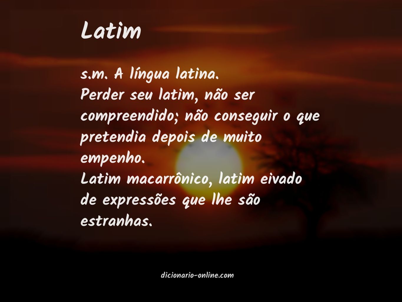 Significado de latim