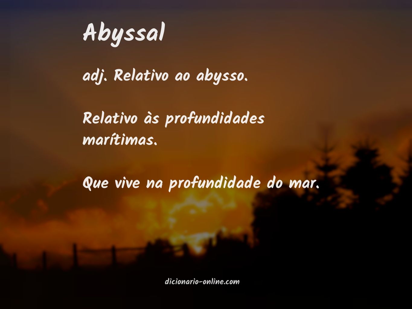 Significado de abyssal