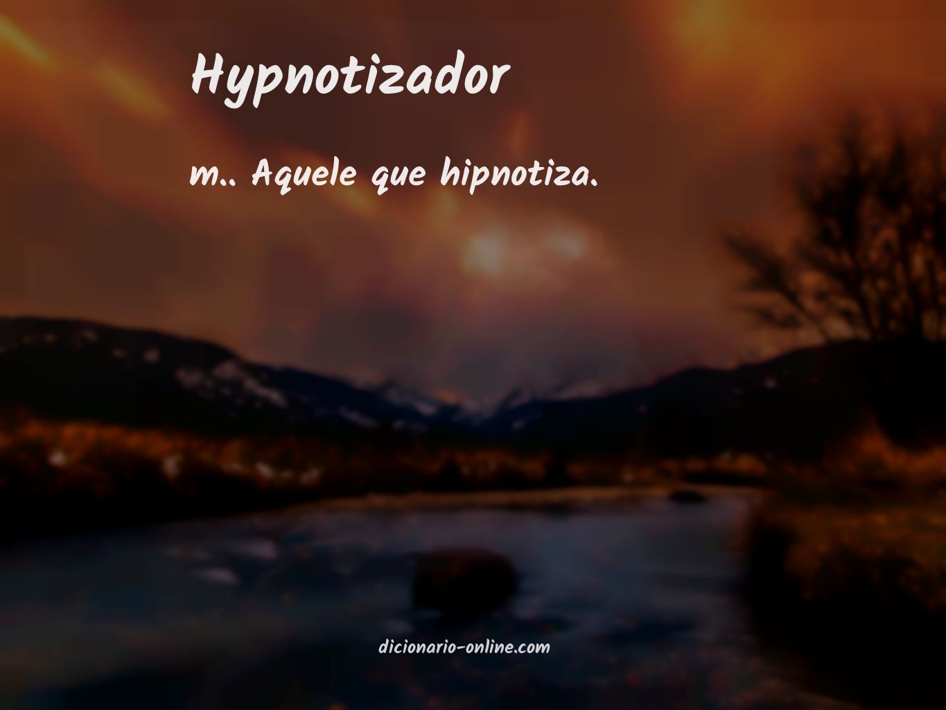 Significado de hypnotizador