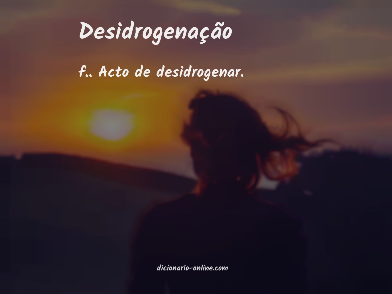 Significado de desidrogenação