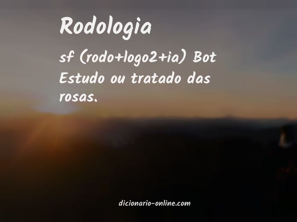 Significado de rodologia