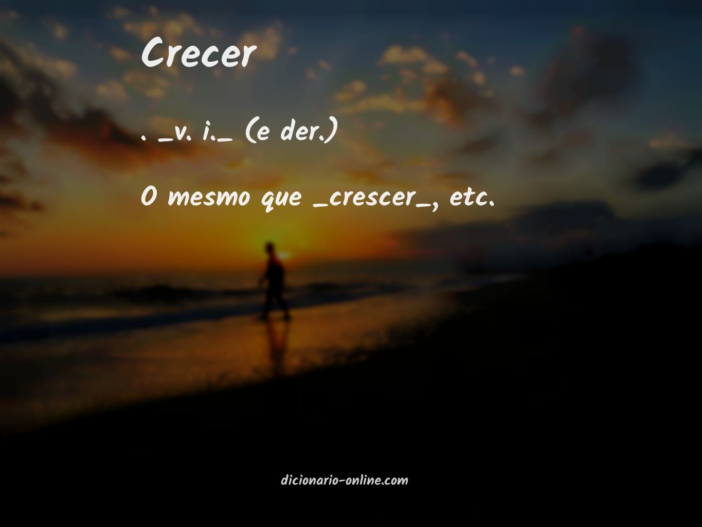 Significado de crecer