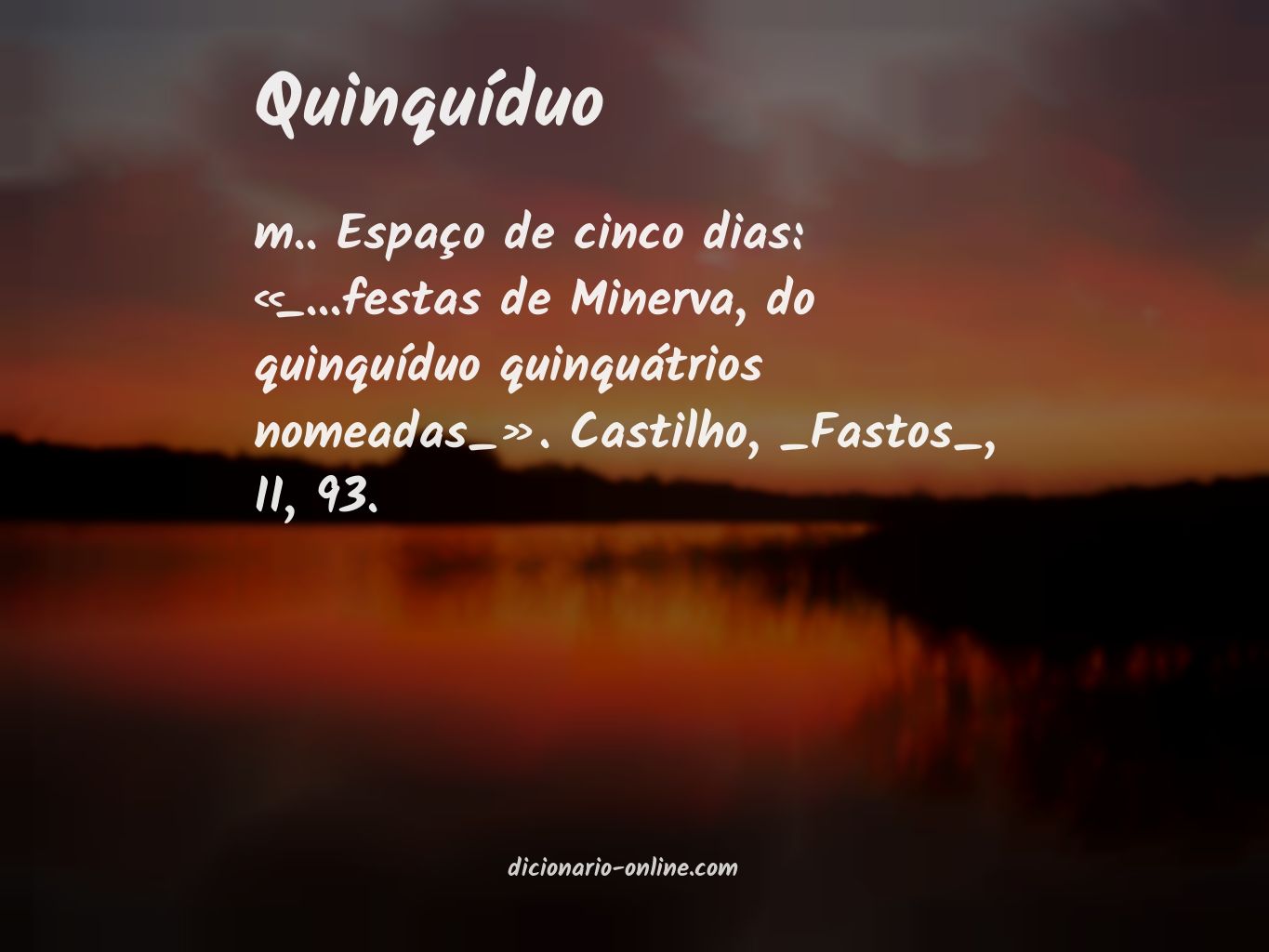 Significado de quinquíduo