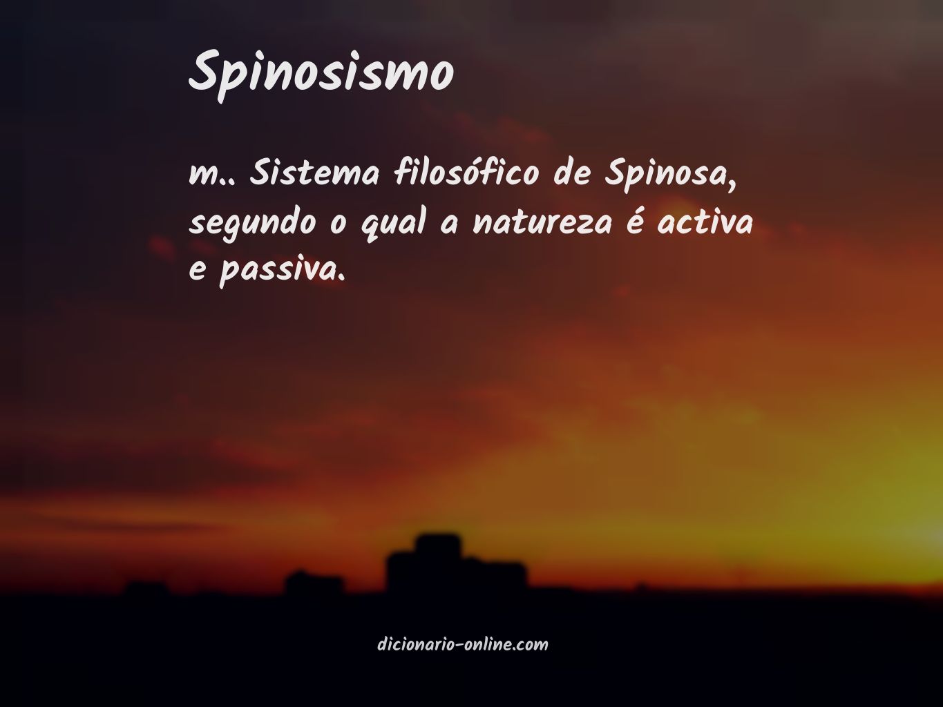 Significado de spinosismo