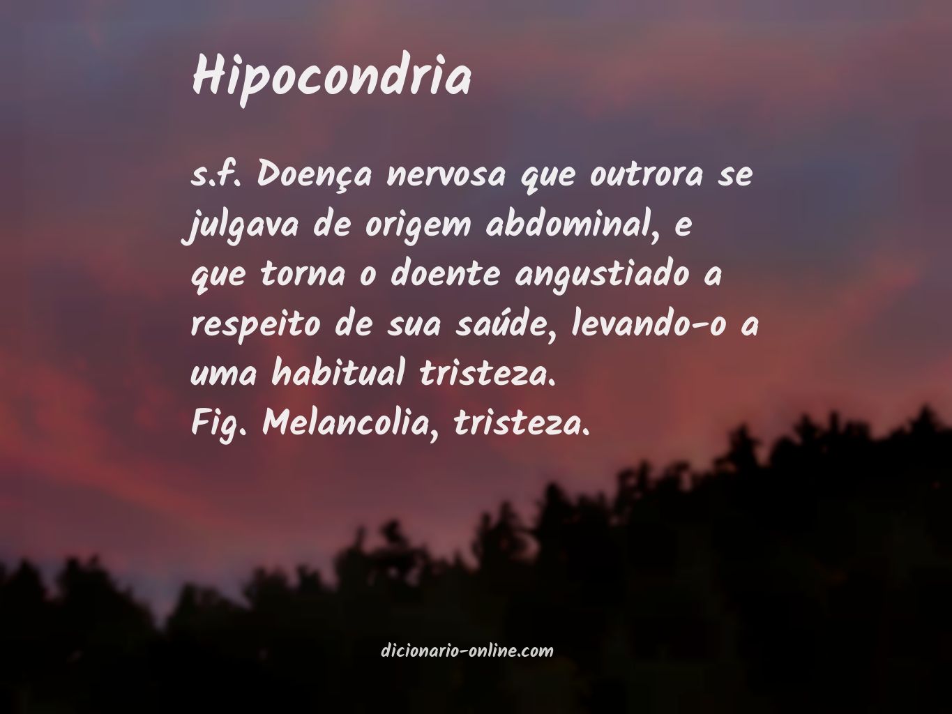 Significado de hipocondria