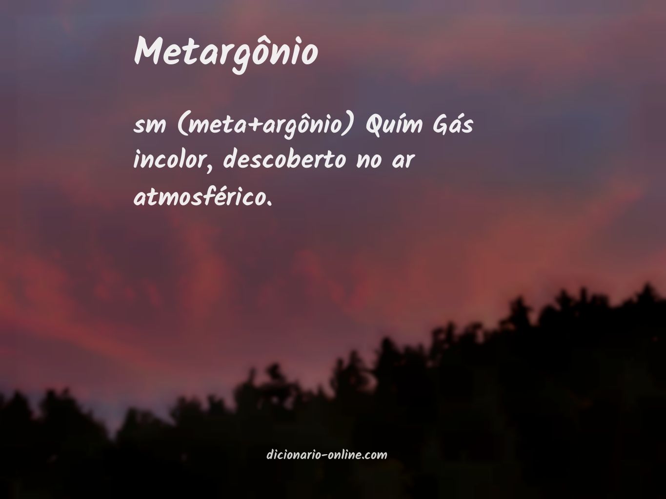 Significado de metargônio