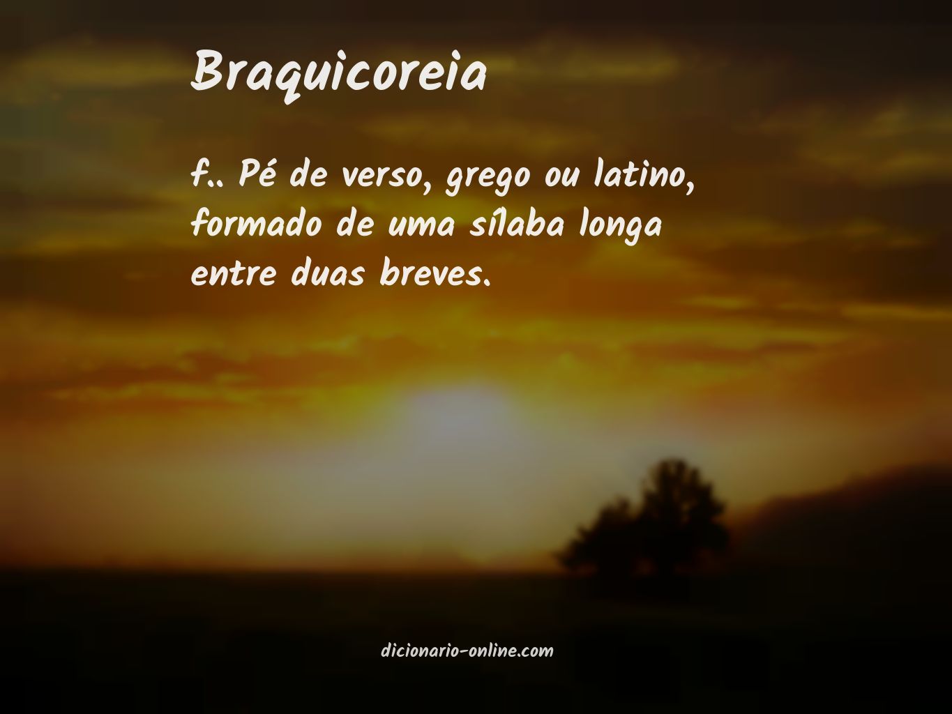 Significado de braquicoreia