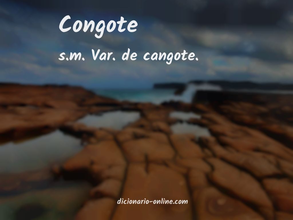 Significado de congote