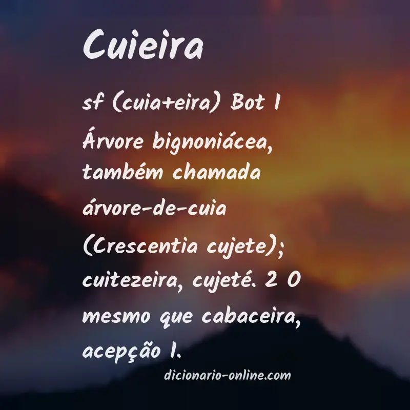 Significado de cuieira
