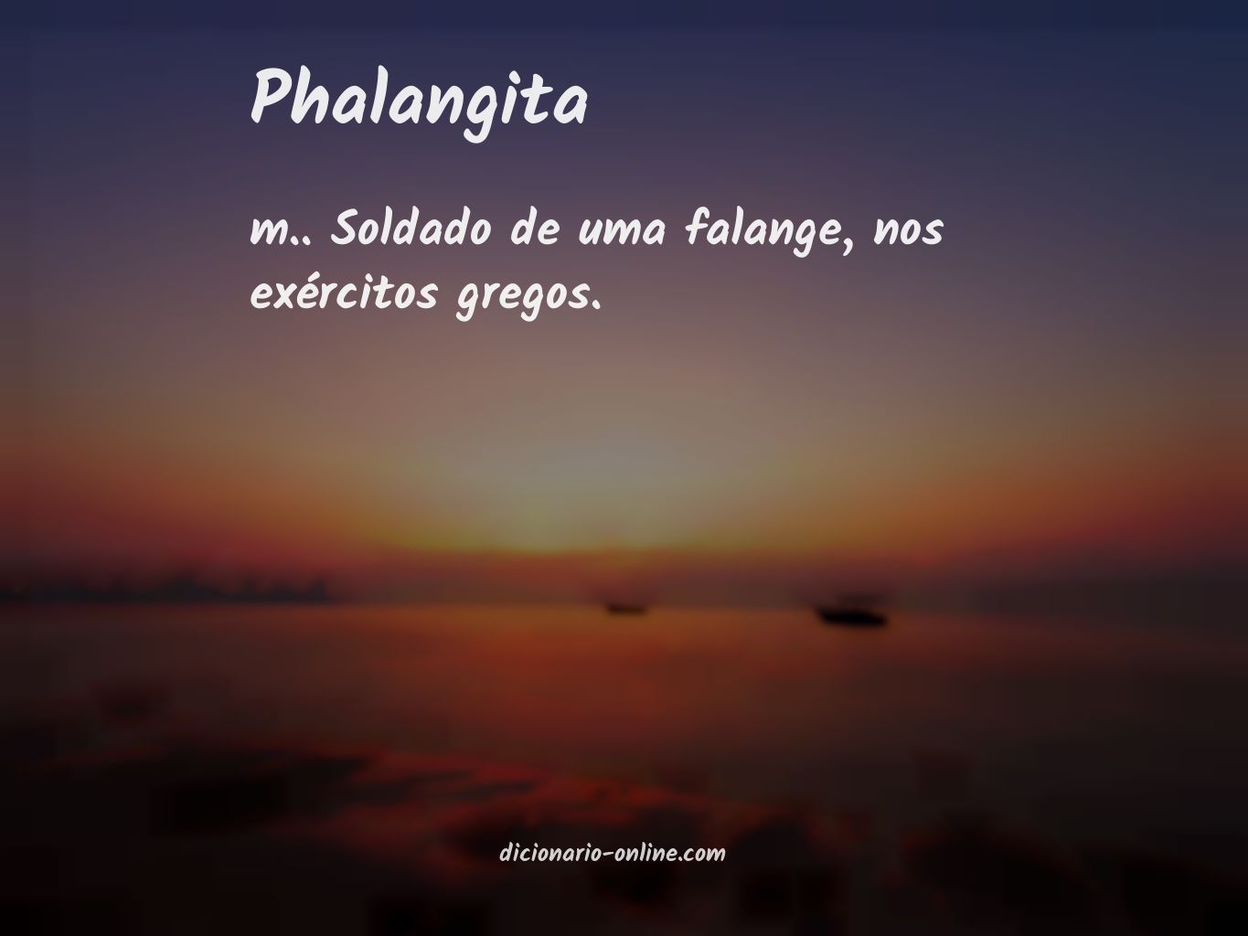 Significado de phalangita