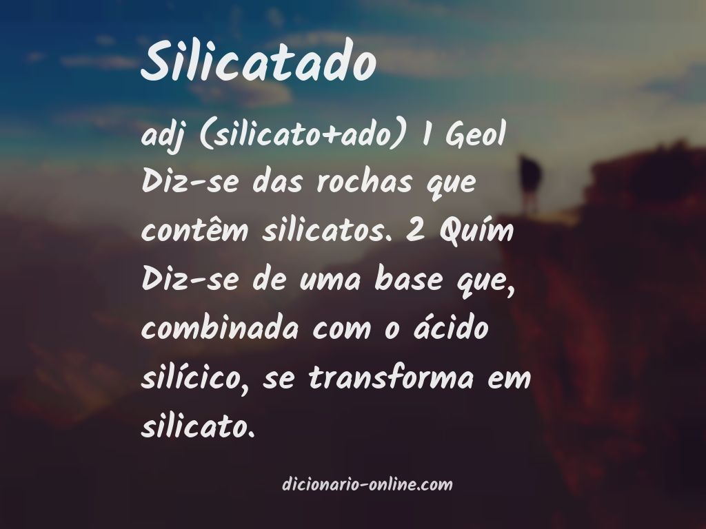 Significado de silicatado