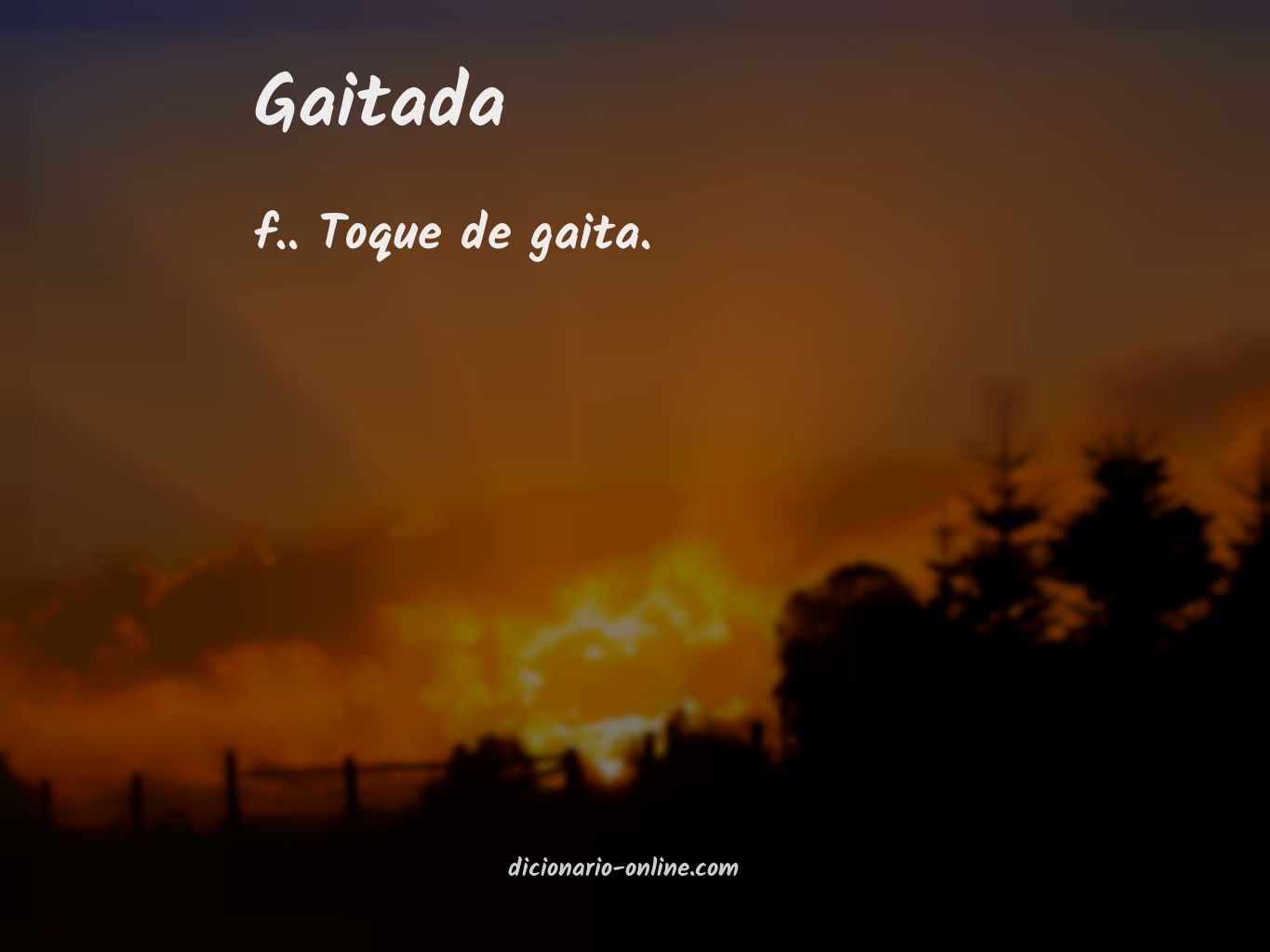 Significado de gaitada