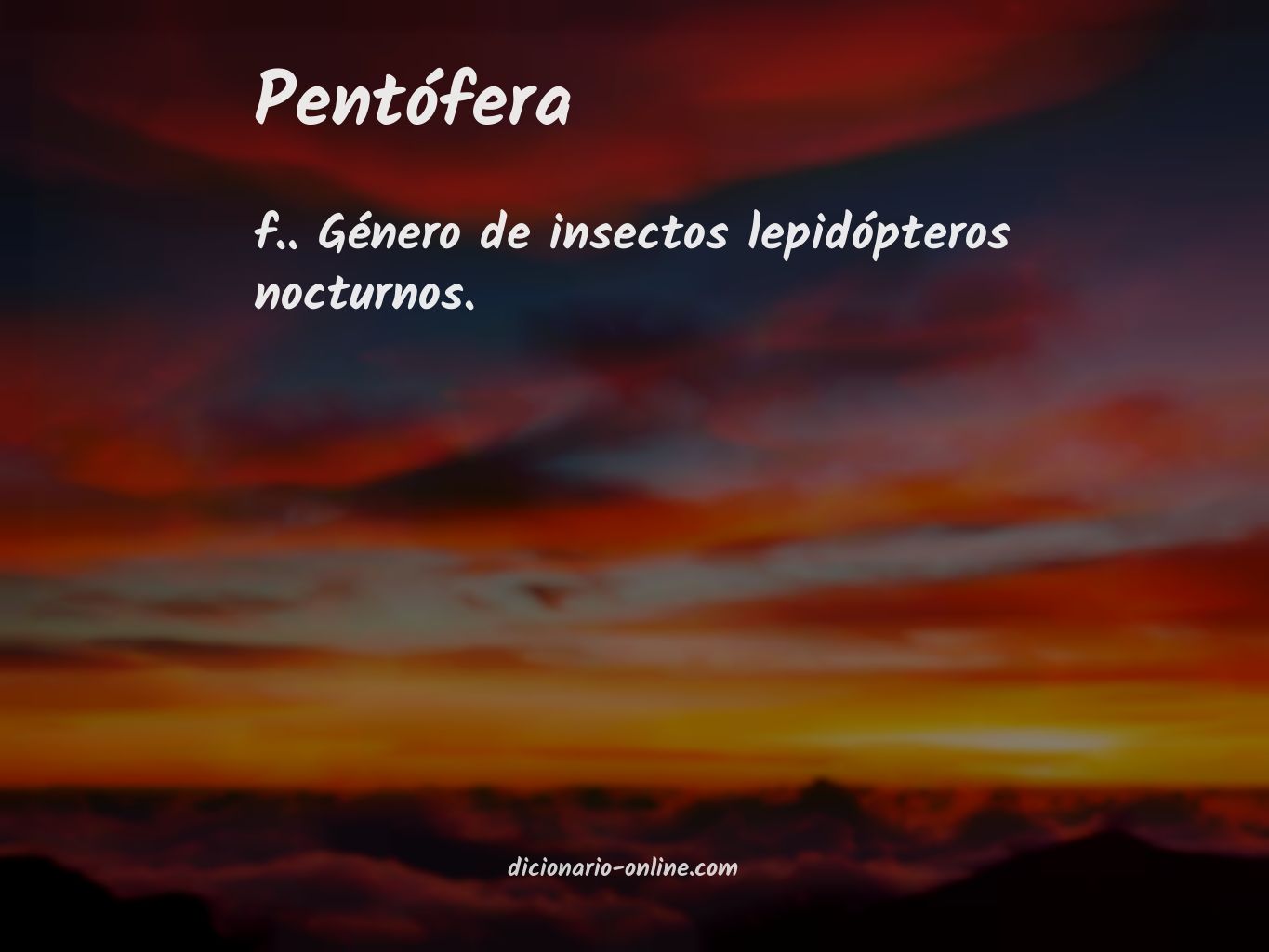 Significado de pentófera