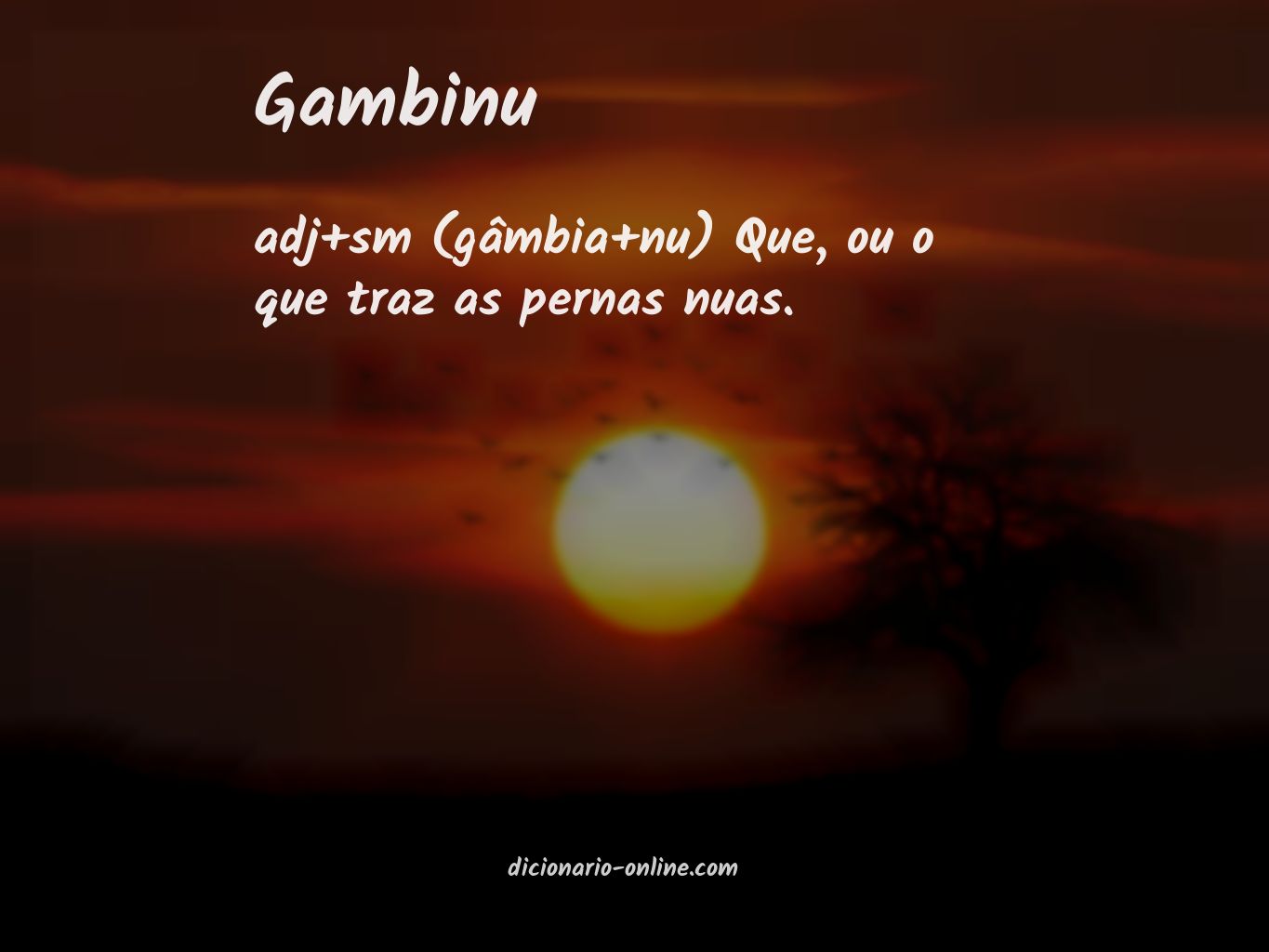 Significado de gambinu