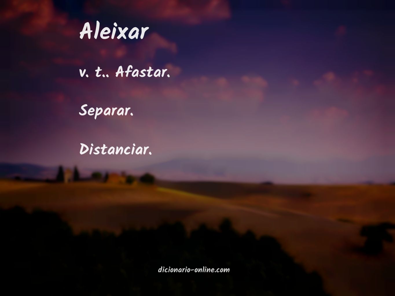 Significado de aleixar