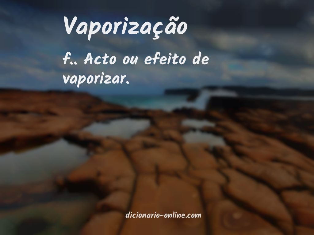 Significado de vaporização