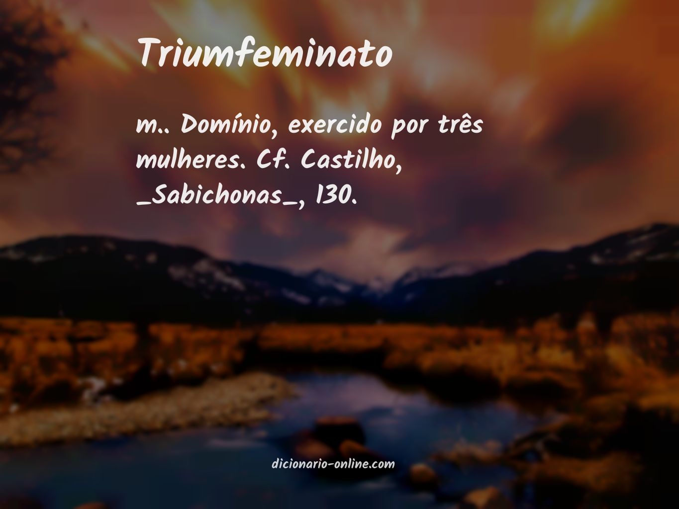 Significado de triumfeminato