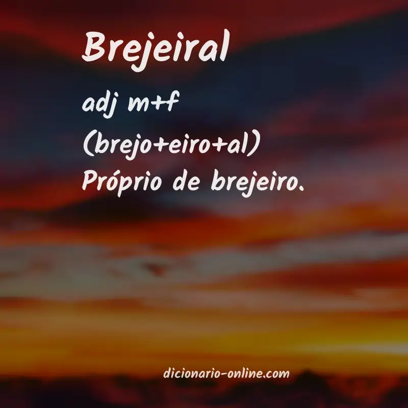 Significado de brejeiral