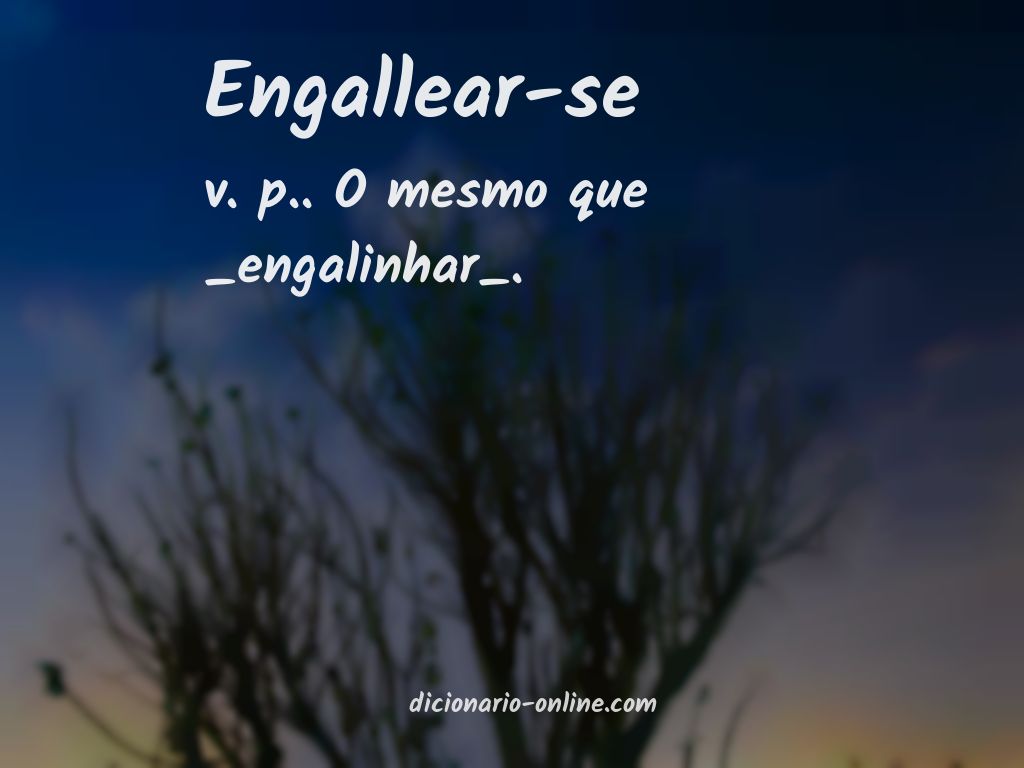 Significado de engallear-se