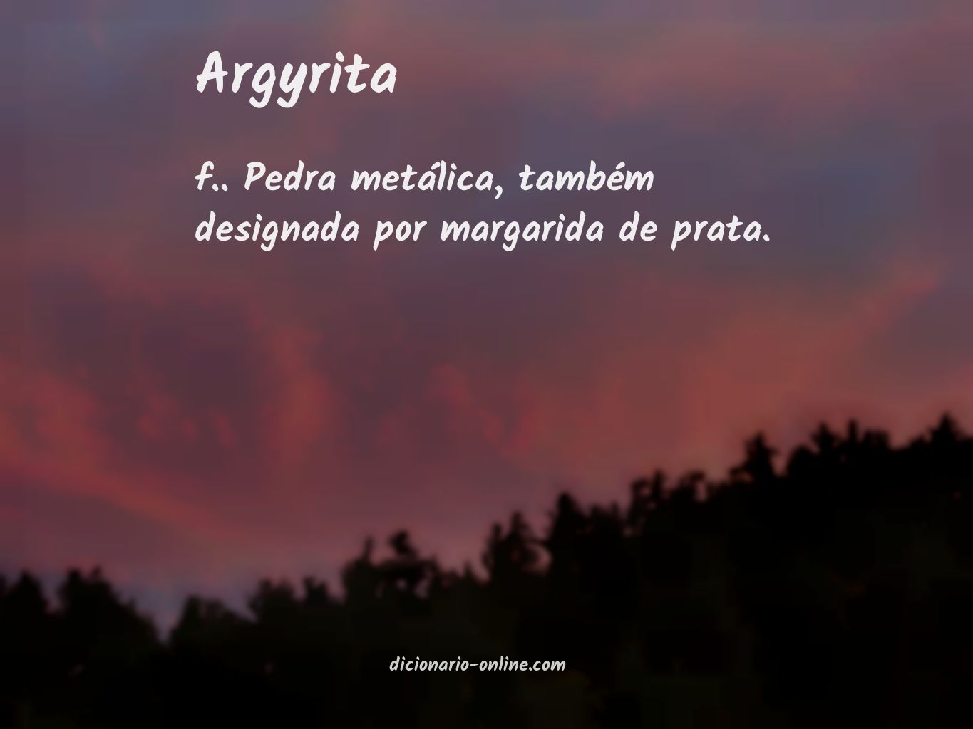 Significado de argyrita