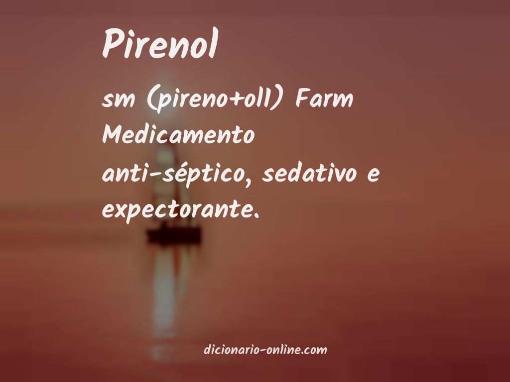 Significado de pirenol