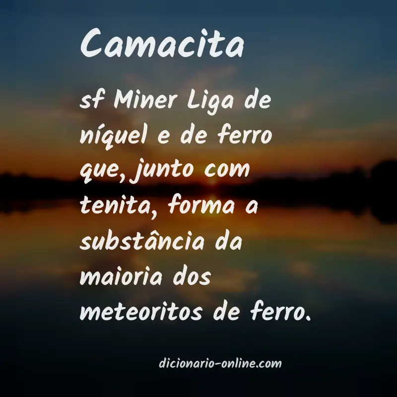 Significado de camacita