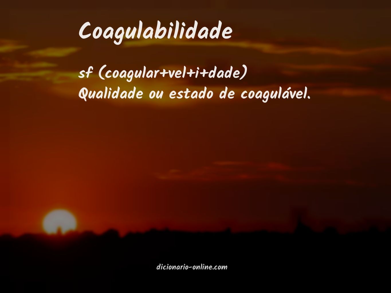 Significado de coagulabilidade