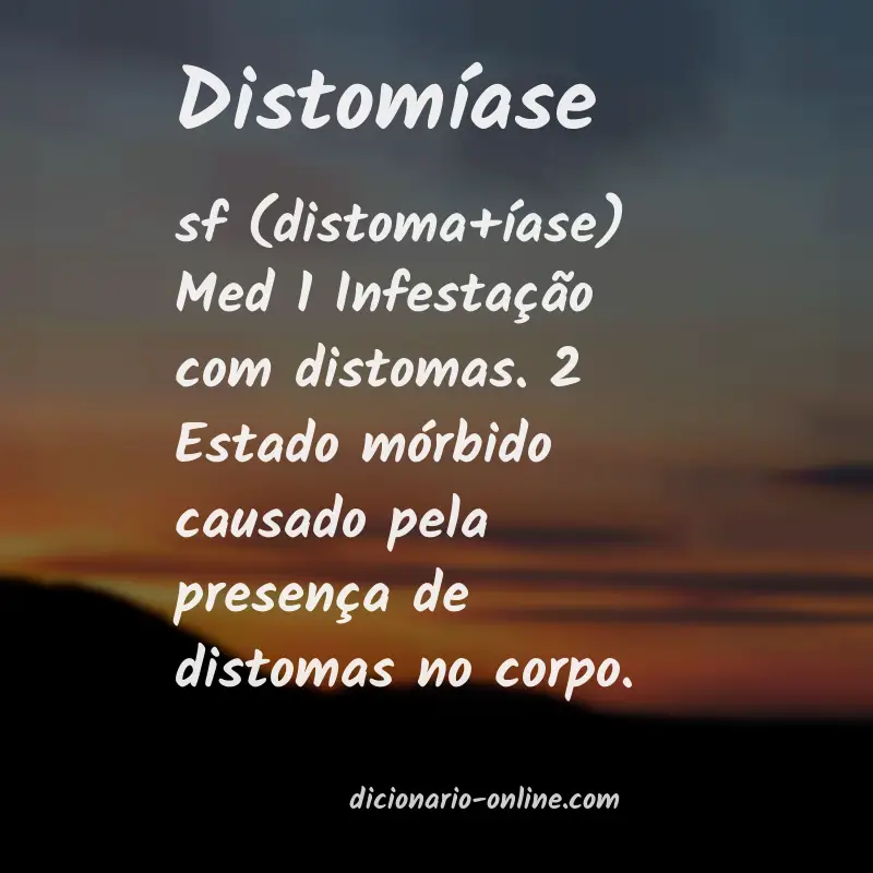 Significado de distomíase