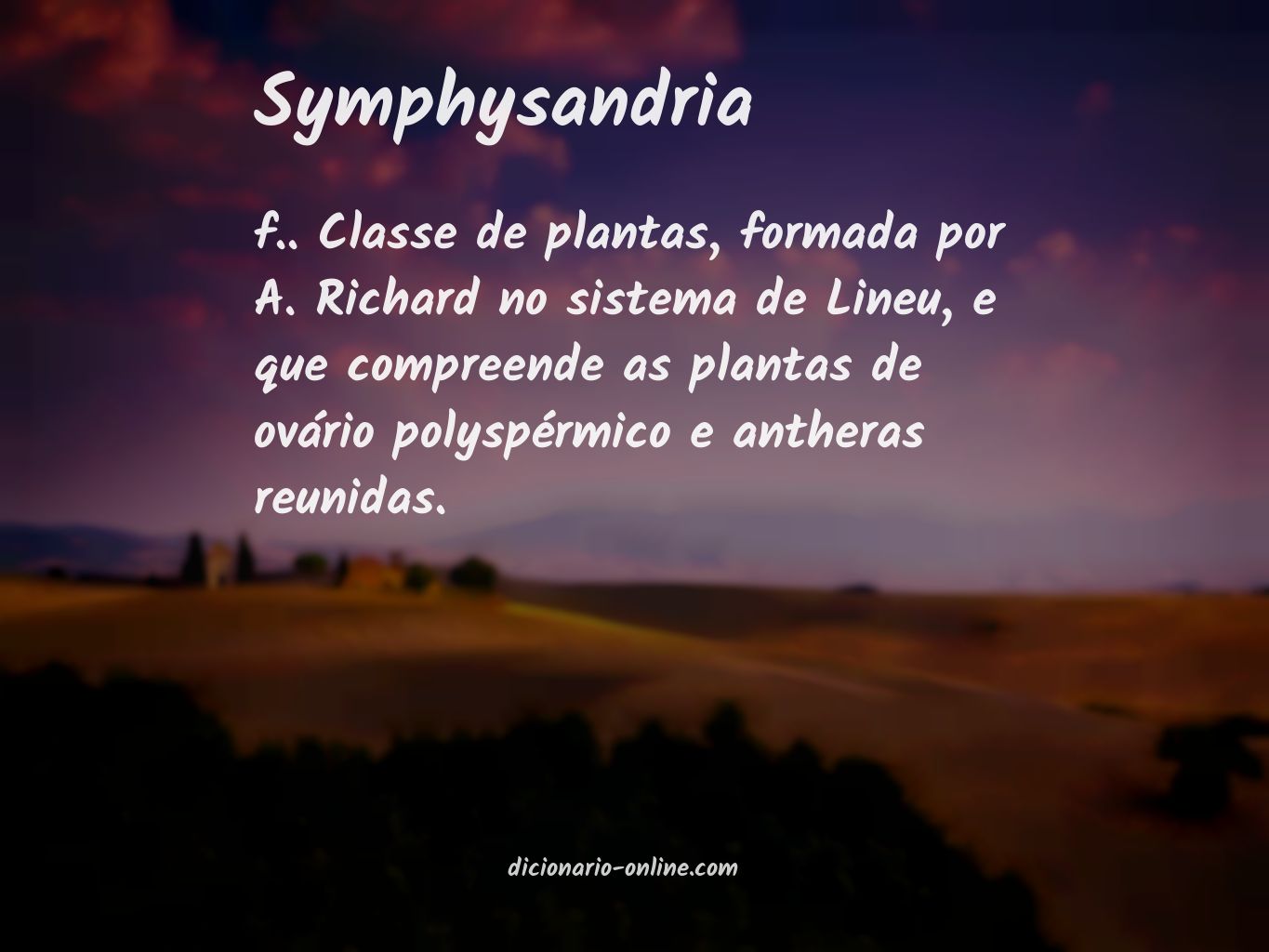Significado de symphysandria