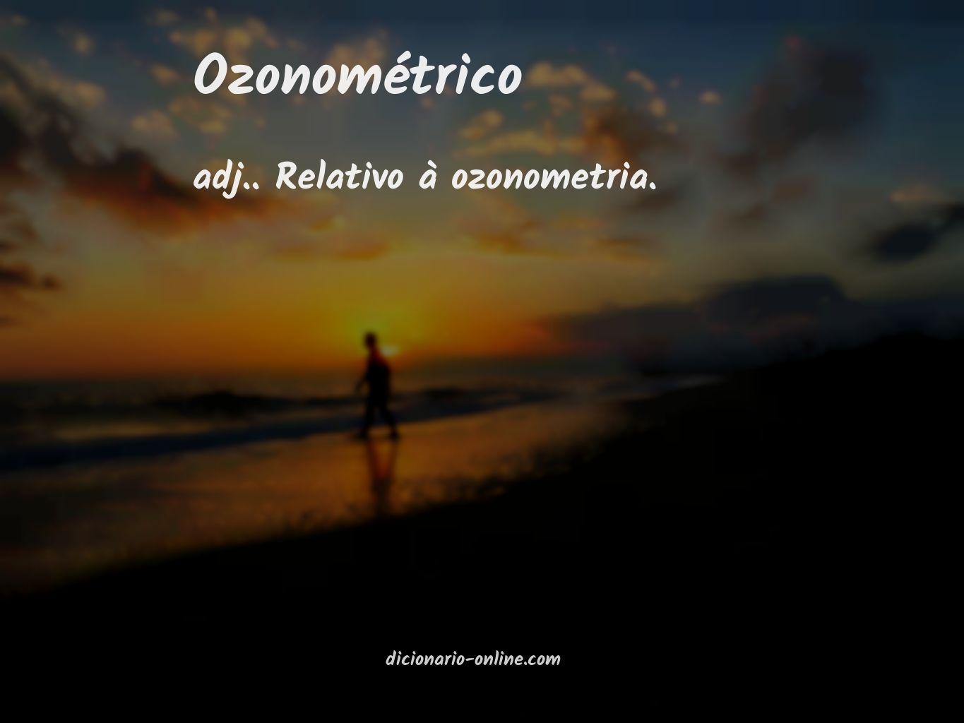 Significado de ozonométrico