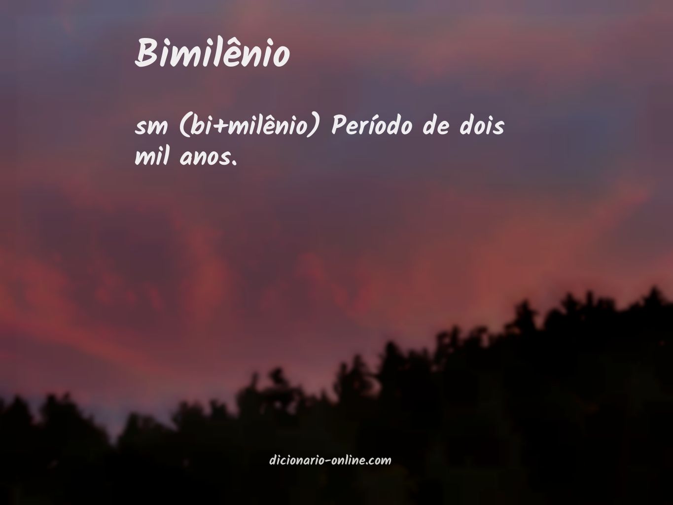 Significado de bimilênio