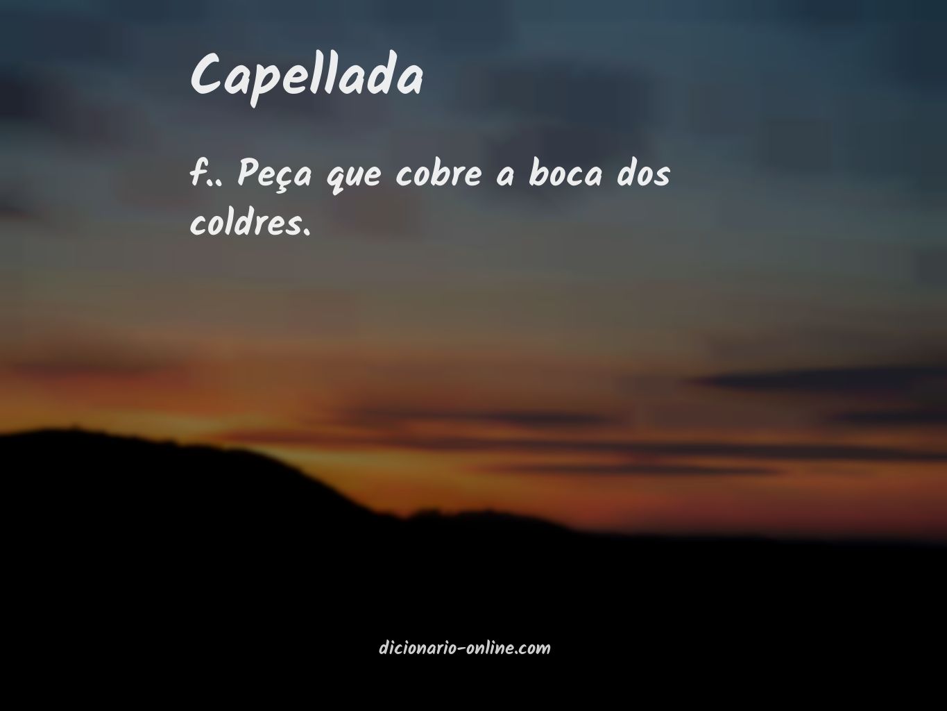 Significado de capellada